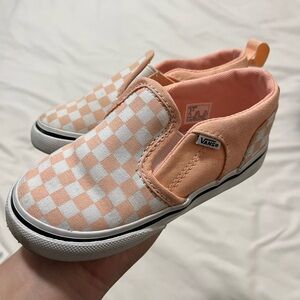 Toddler Girls Checkered Vans Size 8